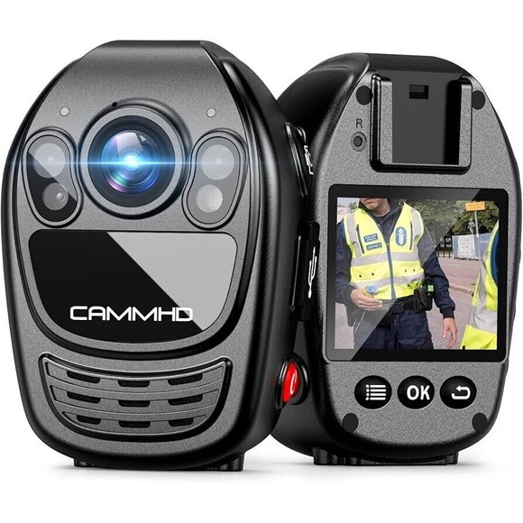 CAMMHD YX1 1440P 2K HD Body Camera with Audio and Video Recording Body Cam for S